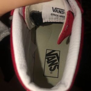 Red hightop vans